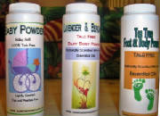 Talc free natural foot and body powders i three choices