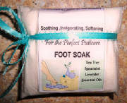 Foot soaks, two for $6.00