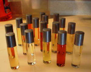 Roll on body oils 1/3 ounce oils in glass bottles